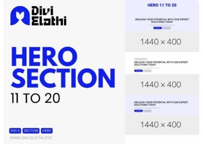 Divi Elathi - Hero Section 11 to 20