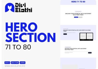 Divi Elathi - Hero Section 71 to 80