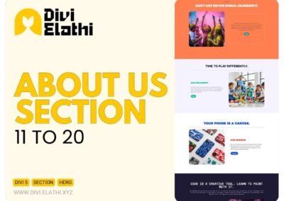 Divi Elathi - About us Section 11 to 20