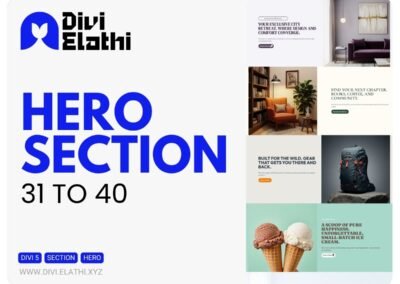 Divi Elathi - Hero Section 31 to 40