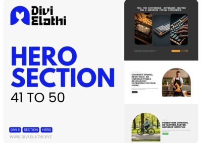 Divi Elathi - Hero Section 41 to 50