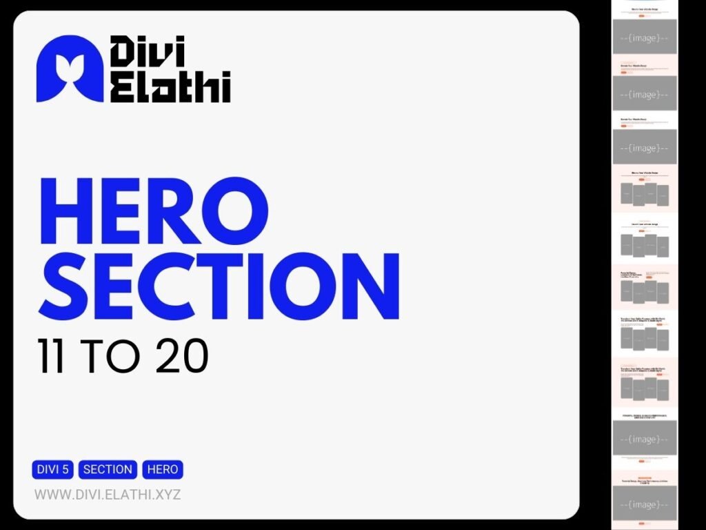 Divi Elathi - Hero Section 11 to 20