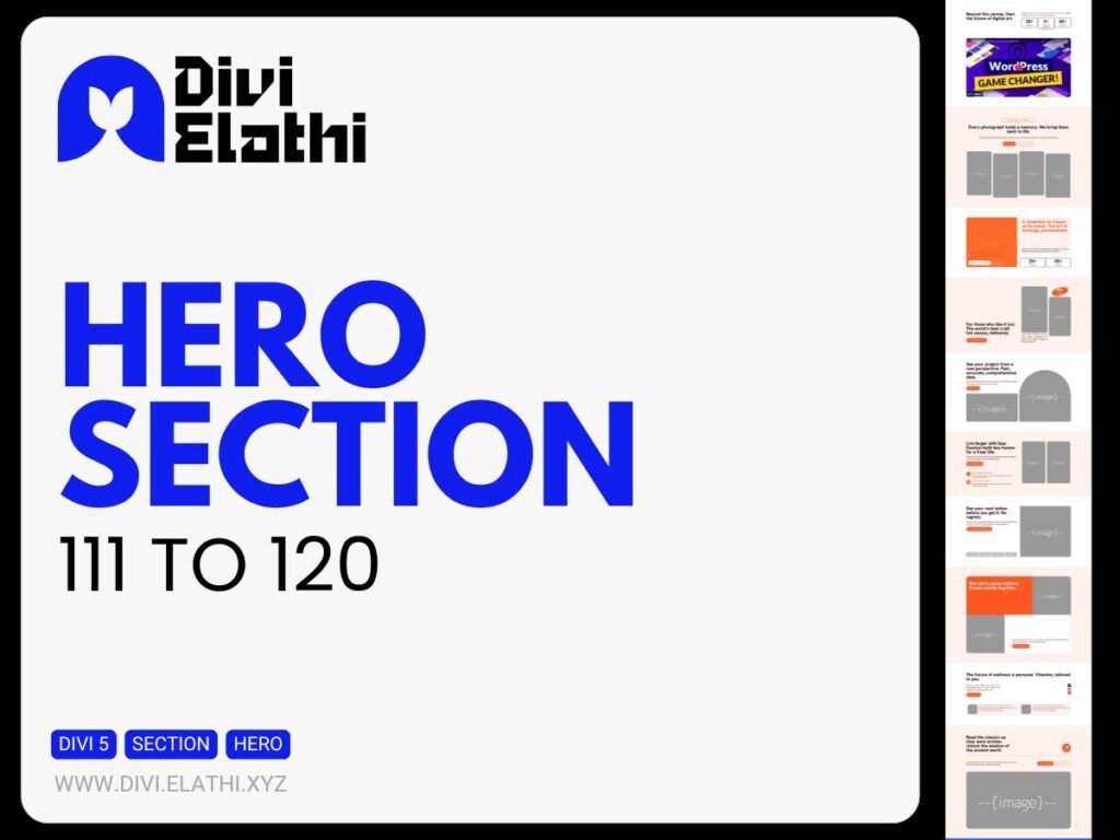 Divi Elathi - Hero Section 111 to 120