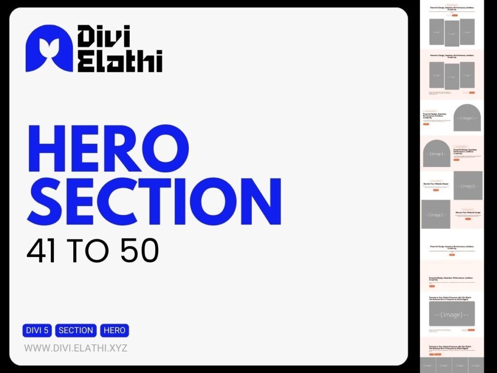 Divi Elathi - Hero Section 41 to 50