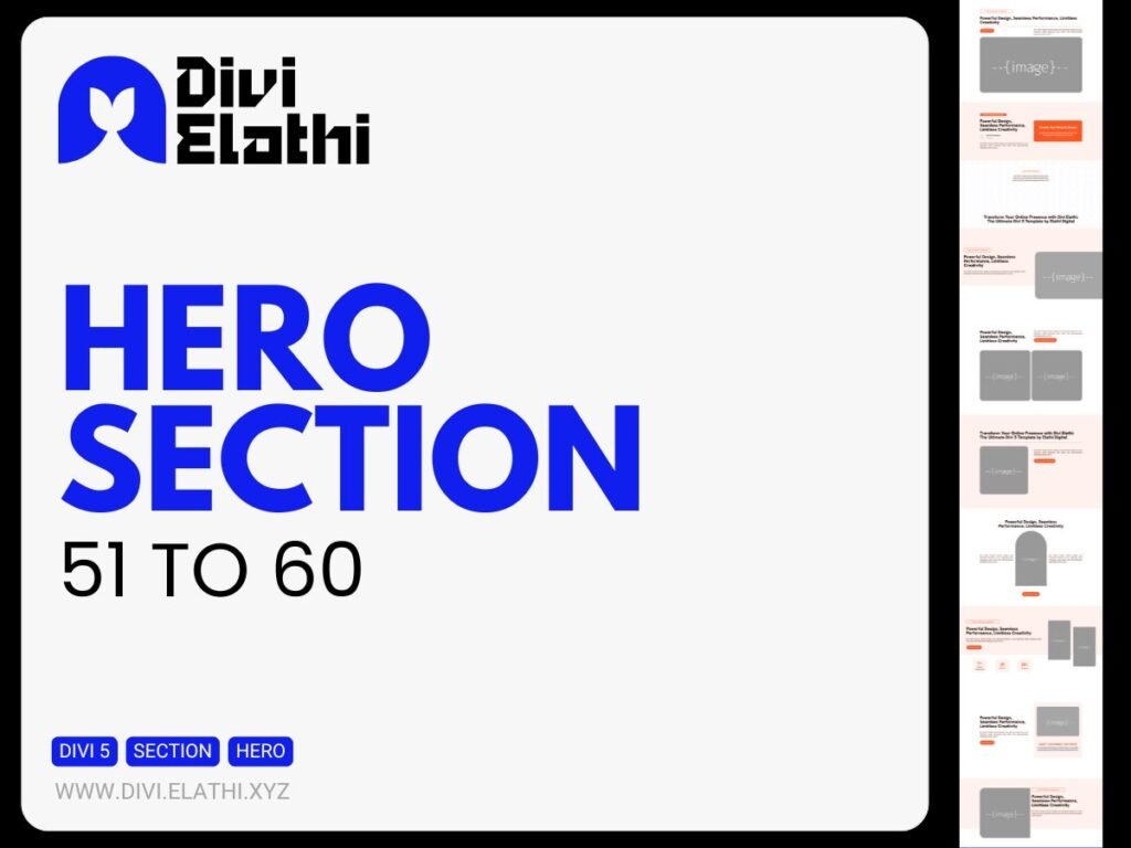 Divi Elathi - Hero Section 51 to 60