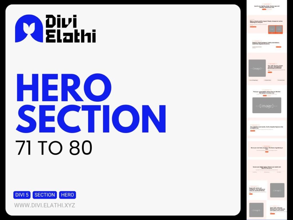 Divi Elathi - Hero Section 71 to 80