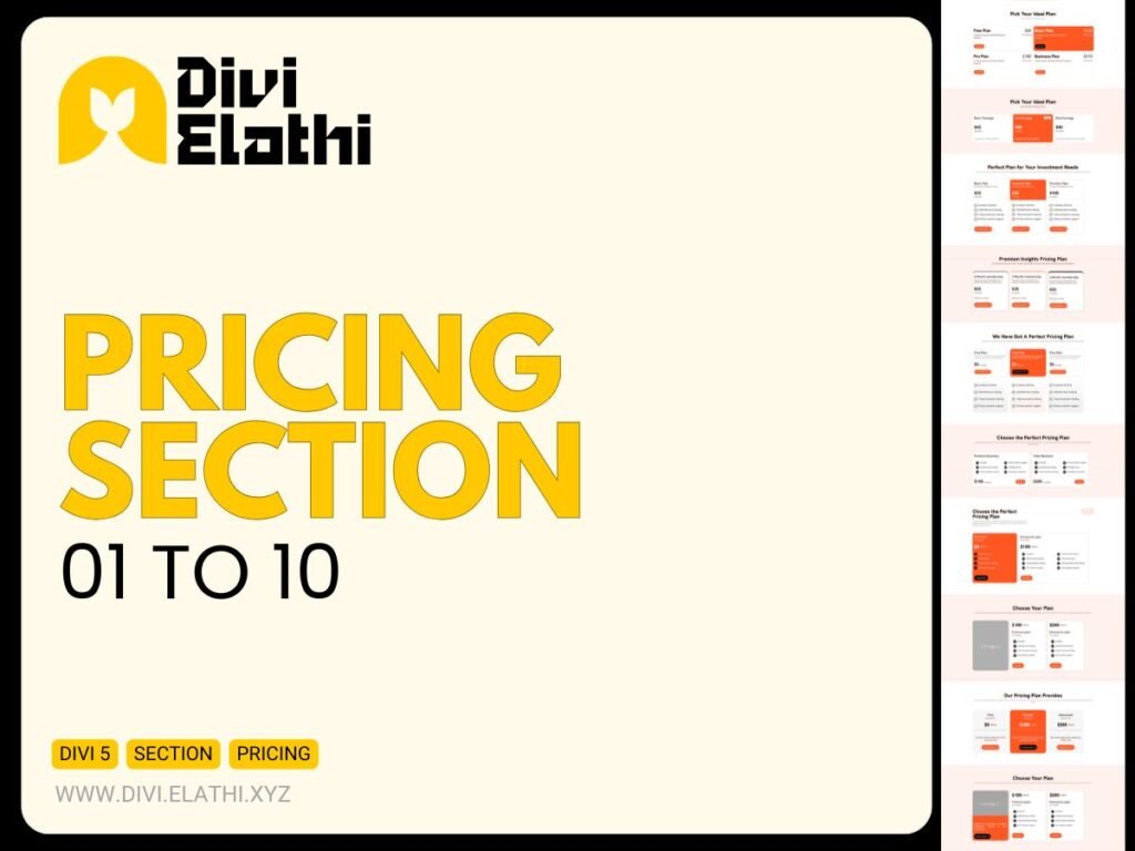 Divi Elathi - Pricing Section 01 to 10