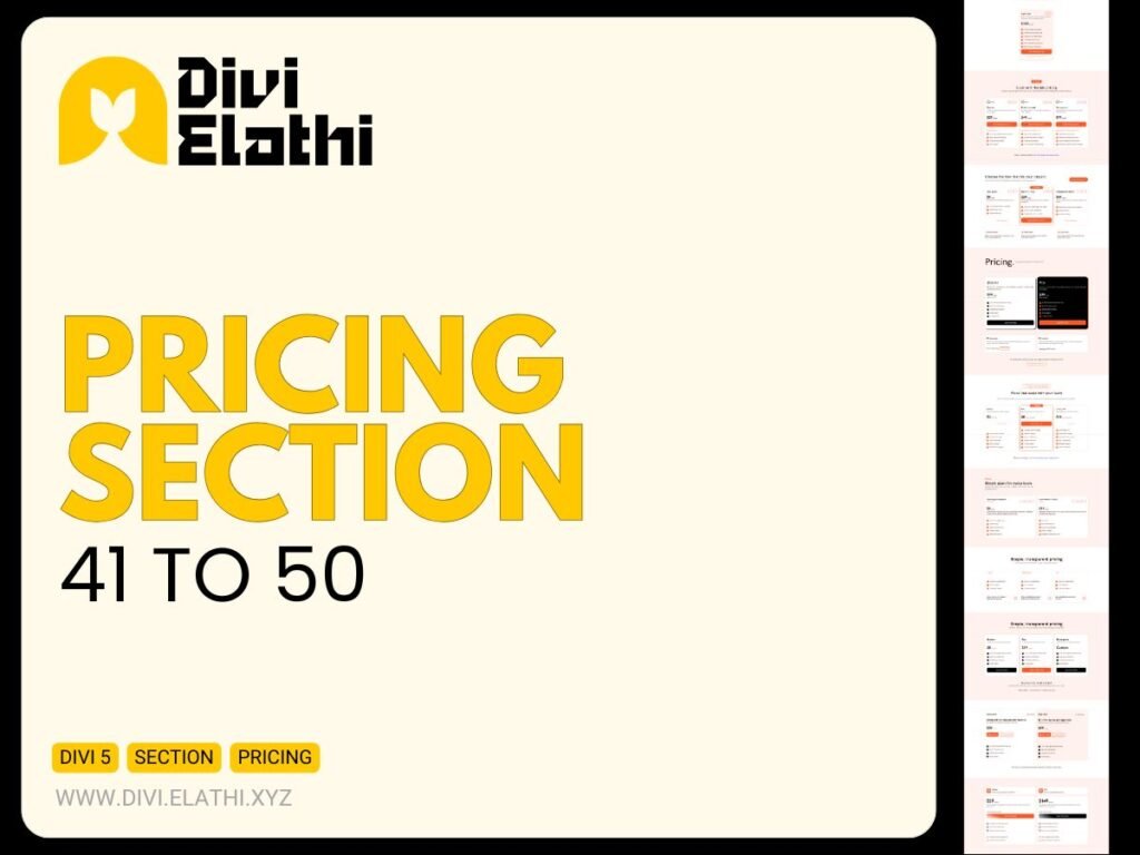 Divi Elathi - Pricing Section 41 to 50
