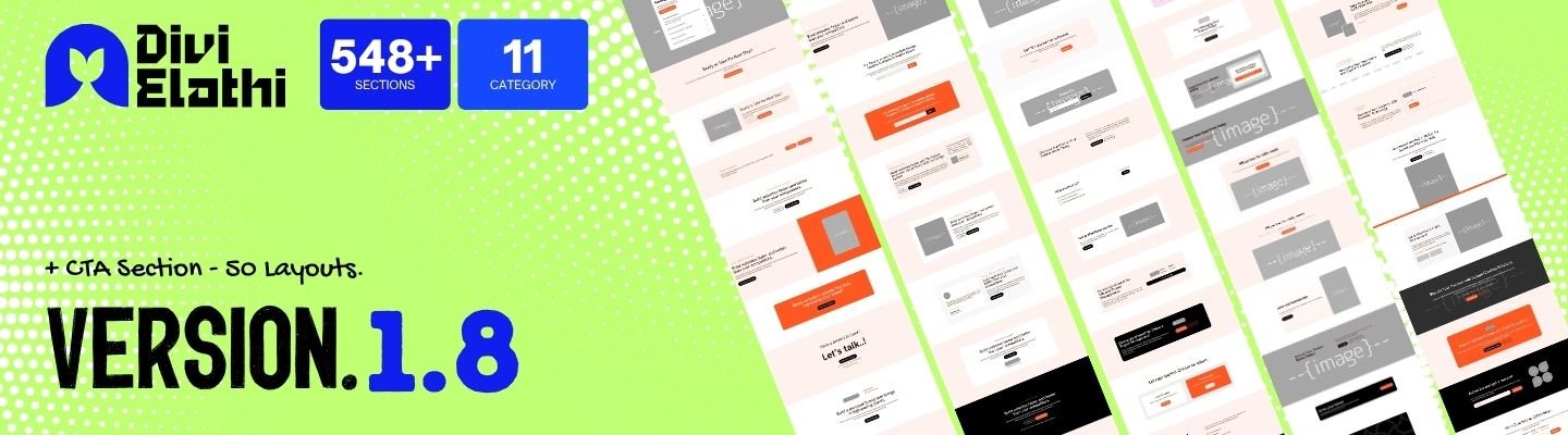 Divi Elathi Premade Sections Kit v1.8